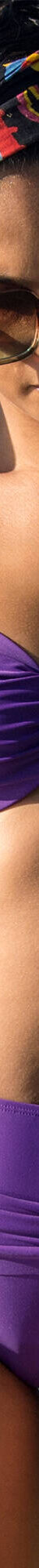 Culotte taille haute drapée unie, Solaro (violet) Culotte taille haute drapée unie, Solaro (violet)